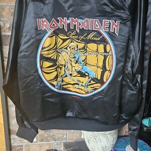Vintage 1993 Iron Maiden Black Varsity Jacket